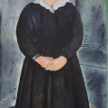 eune femme de chambre d'ap. Modigliani - 30 x 60