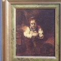 Fillette au balai  d'ap. Rembrandt