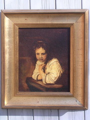 Jeune fille a sa fenetre d'ap  Rembrandt