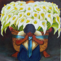   Le Vendeur d’arums   d'ap.Diego Rivera