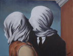Les amants 1  d'ap. René Magritte