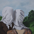 Les amants 2  d'ap. René Magritte