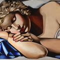  La jeune fille endormie d'ap. Tamara de LEMPICKA (1935)