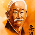  Portrait deJigoro kano  - huile :20 F  -  d'ap auteur inconnu