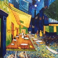  Terrasse du café le soir d'ap. Vincent Van Gogh (1888) huile sur lin 12 P - 61 x 46