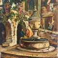  Fontaine Provençale (d'ap carte postale -oeuvre de jeunesse ) 8 P