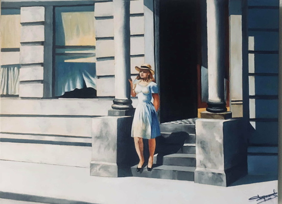  "Summertime" d'ap. E.  Hopper  (1943) 12 P  (61 x 46)