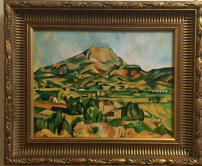 "La sainte Victoireé d'ap Paul Cézanne  - 5 F