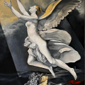  "L' âme  brisant les liens qui s'attachent à la terre' d'ap. P.P  Prudhon (1821)  20 M - 73 cm x 50 cm