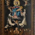 La Donation du Rosaire à sainte Catherine de Sienne et saint Dominique - d'ap anonyme 73 x 50 - 12 P