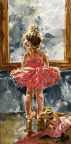 "La danse peut attendre" - d'ap. Corinne Hartley 30 x 60 cm 