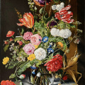  Bouquet de fleurs d'ap.  Jan Davidsz de Heem  Huile sur lin 50 x 70 cm