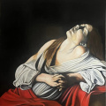  Marie-Madeleine en extase  (d'ap. Caravage ) 130 x 97 