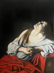  Marie-Madeleine en extase  (d'ap. Caravage ) 130 x 97 