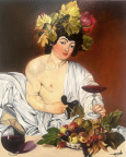  "Bacchus" d'ap Caravage huile sur lin - 20 F (73 x60)