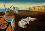  The Persistence of Memory d'ap Dali  huile sur lin 12 P  (61 x 46 cm)