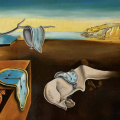  The Persistence of Memory d'ap Dali  huile sur lin 12 P  (61 x 46 cm)