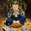  "The Jester" (Le "Bouffon") - d'ap. M. Cheval Huile sur lin - 15 F (65x54cm)