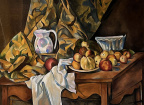  "Nature morte aux pommes" - d'ap. Paul Cézanne huile sur lin 20 P (73 x 54 cm)
